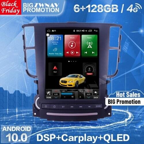 6+128GB DSP IPS 8 Core Tesla Screen For Acura TL Navigation Touch Screen Android 10 Player GPS Audio Stereo Radio Recorder