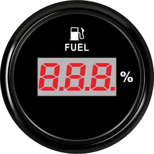 1pc Brand New 52mm Digital Fuel Level Gauges Auto Fuel Level Meters 9-32v for Boat or Automobile Truck Yacht Vessel