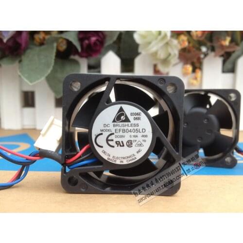 Free Shipping Delta EFB0405LD ROO R00 4CM 40MM 4020 DC 5V 0.16A server inverter cpu computer switch axial cooling fans