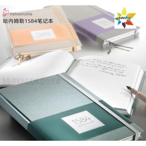 Hahnemuhle 1584 Bullet Journal/Art Journal/Diary A5,80 dotted white/20 coloured Sheets,For ballpoint, ink pen, pencil, fineliner