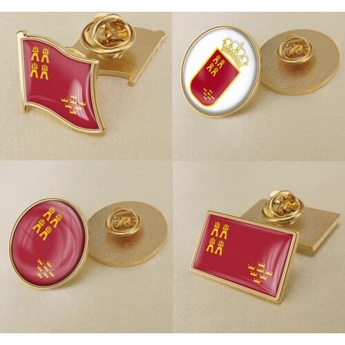 Coat of Arms of Murcia Province of Spain Flag Lapel Pins/Broochs/Badges