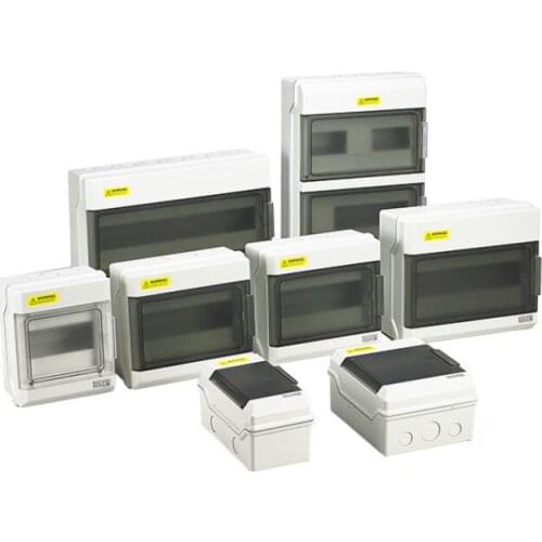 NP series 4 / 6 / 9 / 12 / 18 / 24 / 36 way IP65 household lighting distribution box waterproof junction box air switch box