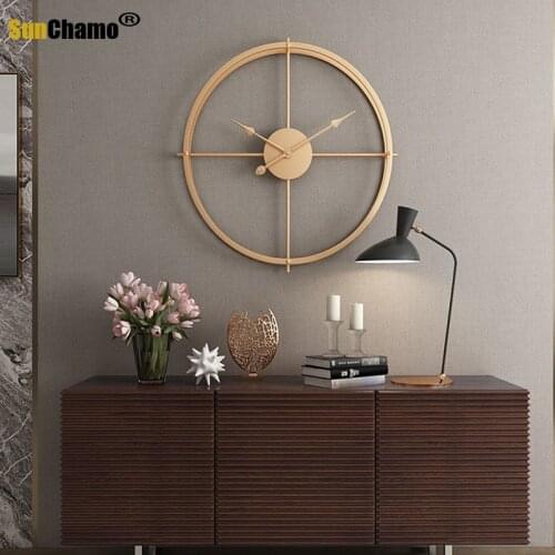 2021 Brief 3d European Style Silent Watch Wall Clock Modern Design For Home Office Decorative Hanging Clocks Wall Home Decor