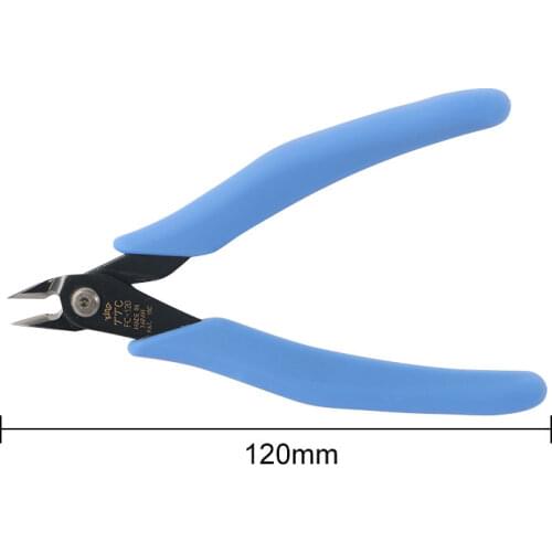 DIYFIX 4.7" Mini Electronic Pliers Diagonal Side Cutting Pliers Cable Wire Cutter Repair Pry Open Hand Tool FC-120