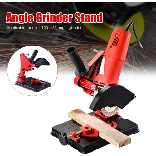 Angle Grinder Stand Angle Grinder Bracket Holder Support For 100-125 Cutter Angle Grinder Cast Iron Base Power Tool Accessory