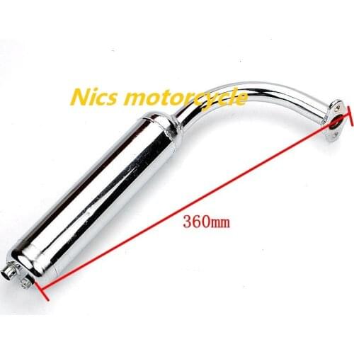 Exhaust Pipe Muffler 2 stroke 66cc 70cc 80cc Motorized Bicycle Bike Engine