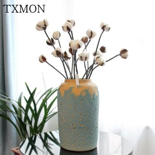Artificial Plants Natural Cotton Tree Branches Artificial Flower For Home Wedding Decoration Birthday Party Decorative Flower
