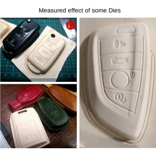 Car Key Holster Plastic Mold Key Pattern Integrated Molding Handmade Leather Goods DIY Cold Compression Molding Working Tools