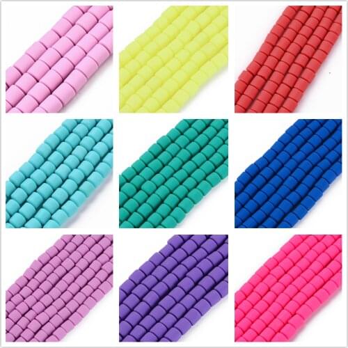 10 Strand Handmade Polymer Clay Column Bead Strands for jewelry making DIY Bracelet Necklace Decor Accessories,about 61pc/strand