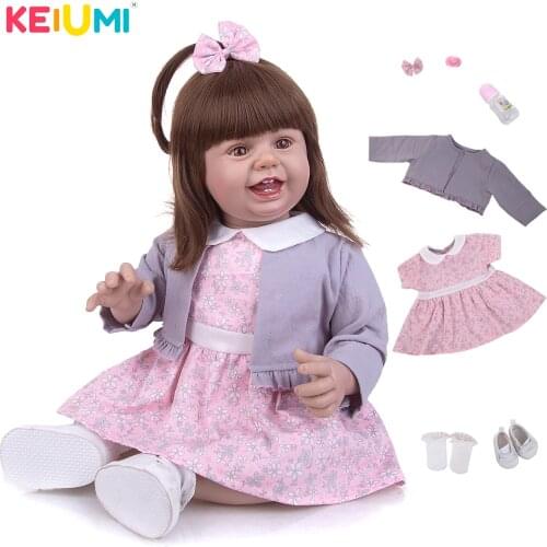 27 Inch Cloth Body Reborn Doll Bebe Toy Newborn Princess Babies Toy Realistic Reborn Dolls Lovely For Girl Bonecas Birthday Gift