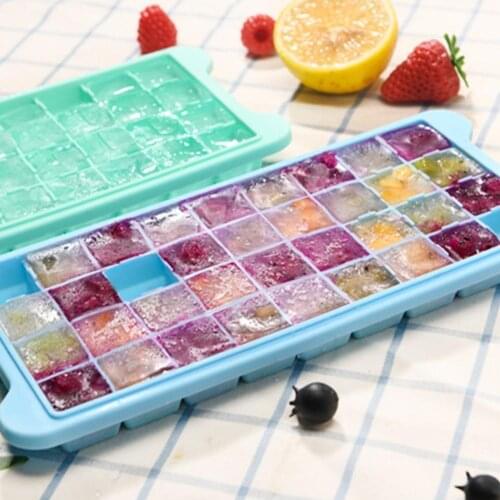 Ice Cube Trays Ice Cubes Small Square Mold Food-Grade Easy to Release Silicone Non-stick Ice Cube Molds for Kitchen