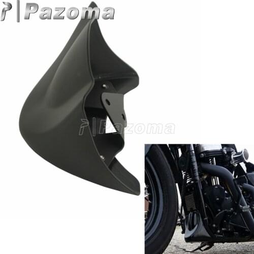 Matte Black Motorcycle Front Chin Spoiler Air Dam Fairing Guard Protector Cover for Harley Dyna 2006-2017