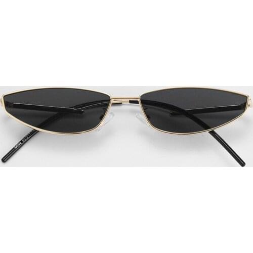 Fashion Cat Eye Sunglasses Women Small Narrow Brand Designer Retro Sun Glasses For Women Shades Unique Bent Leg Eyewear UV400