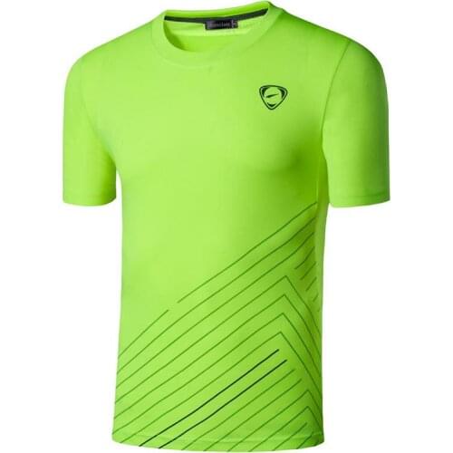 Jeansian Mens Sport Tee Shirt Tshirt T-Shirt Tops Running Gym Fitness Workout Football Short Sleeve Dry Fit LSL115 GreenYellow2
