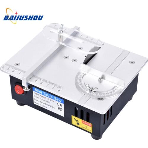 Multifunctional Mini Table Electric Polisher Grinder DIY Model Cutting Saw With Extra 2 Pcs Blade(COLOR RANDOM)