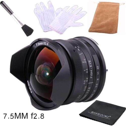 RISESPRAY 7.5mm f2.8 fisheye lens 180 APS-C Manual Fixed Lens For Sony E Mount Hot Sale Free Shipping