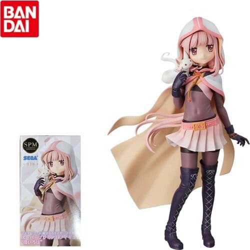 Bandai Genuine Puella Magi Madoka Magica Tamaki Iroha Anime Action Figures Collectible Model Ornaments Gifts Toys for Kids