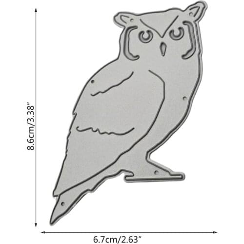 P15D Animal Owl Metal Cutting Dies Stencil DIY Scrapbooking Album Paper Card Template Mold Embossing Decoration