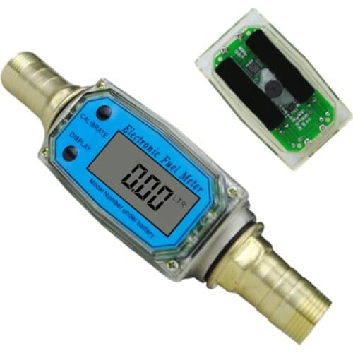 K24 LCD Portable Multipurpose Digital Display Flow Meter Adjustable Measuring Electronic Fuel Easy Operate High Accuracy Tools