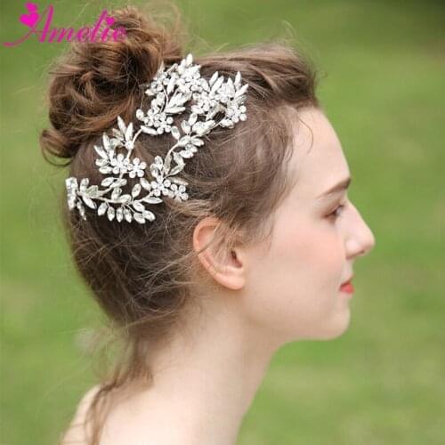 Stunning Hair Clip Bridal Headband Austrian Rhinestone Accessories Hair Vine For Wedding Women Headdress Jewelry