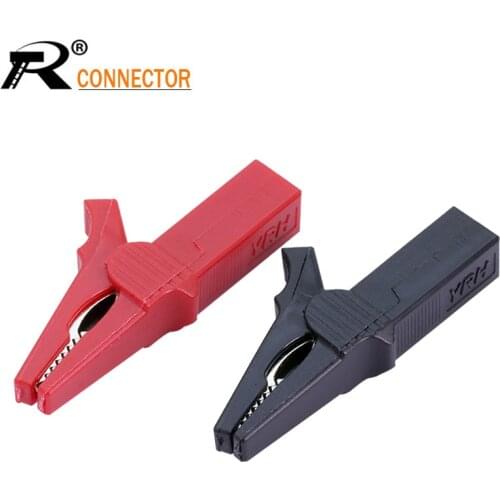 Sale 2PCS Battery Test Clip 55MM HV Alligator Clip For Banana Plug 4mm Multimeter Pen Cable Probes Crocodile Clip