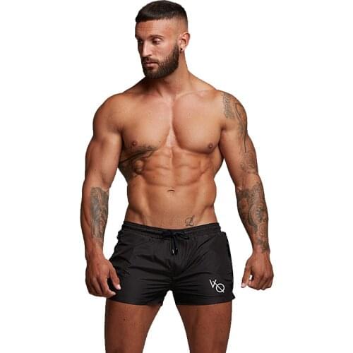 Mens Quick Dry Short Shorts Beachwear Workout Gym Sports Running Fitness Casual Sweatpants Elastic Drawstring Shorts Male