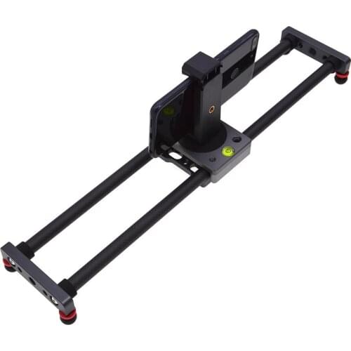 Carbon Fiber Mini Slider Rail Desktop Bearing-type Stabilizer Universal Tripod for Samrtphone Camera Bearing-type pulley no jam