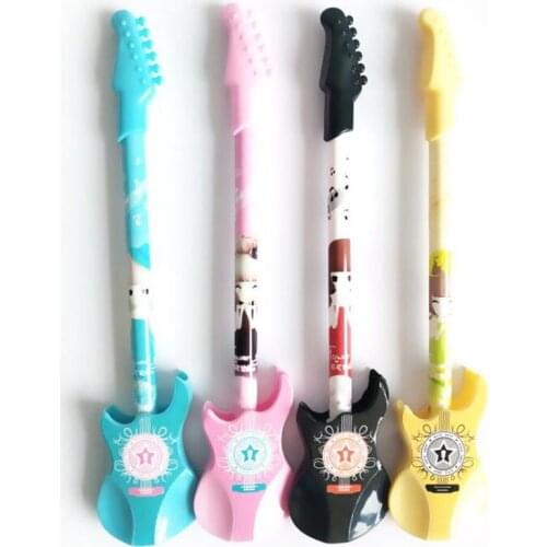 1pc Cute Violin Instrument Gel Pen Cartoon Guitar Office School Supplies Accessories Kawaii Bullet Journal Pen Korean Stationery
