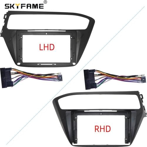 SKYFAME Car Fascia Frame Cable For HYUNDAI i20 2018+ Android Big Screen Dask Kit Fascia Frame