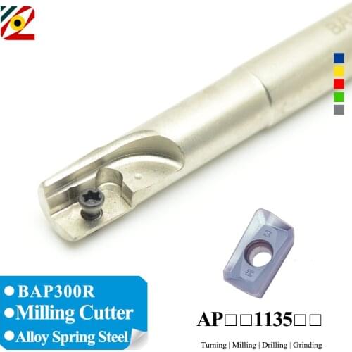 EDGEV Milling Cutter BAP300R 10 12 1T 120mm Carbide Inserts APMT1135 APKT1135 End Mill Tools Holder Cutting Shoulder Shank