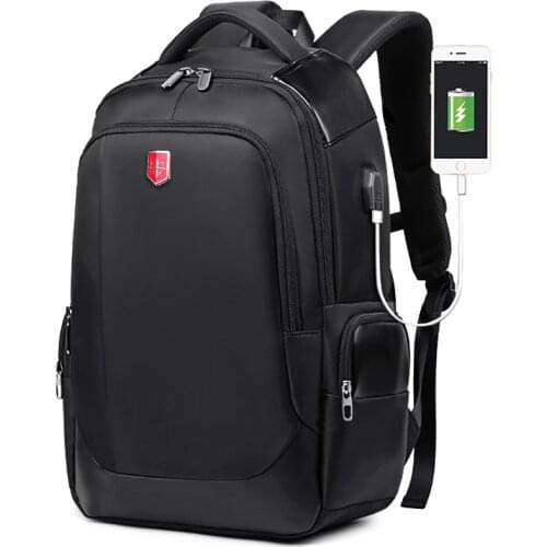 Waterproof Travel Backpack 15.6inch Laptop Mens Backpacks External USB Charge Bag Leisure Nylon School Bag Male Bagpack Mochila