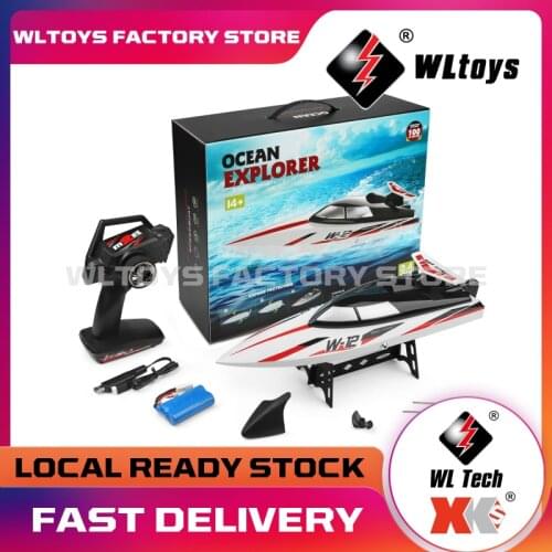 WLtoys WL912-A 2.4G RC Racing Boat 35KM/H High Speed 390 Motor Radio Control Anti-rollover Rowing Remote Control Toys