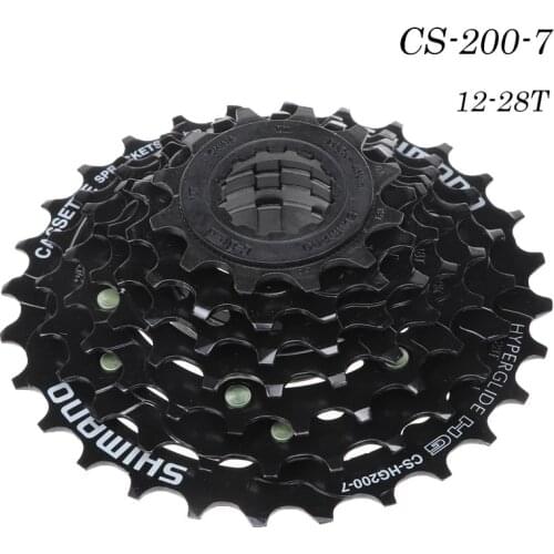 For SHIMAN0 MTB Bicycle Transmission Parts CS-HG200-7 Cassette Bike Freewheel Cassettes 12-28-32T Speed Bike Accessories