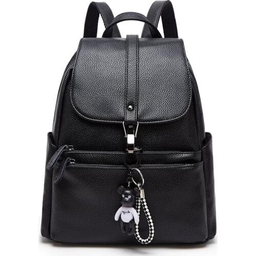 Womens Backpack 2021 Travel Large Backpacks PU Leather Handbag School Bag For Girls Womens Bag Female Shoulder Back Mochila