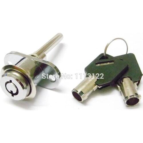 Desk Drawer Tubular Key Furniture Lock Plunger Drawer Lock with Tubular Keys 7 Pins Furniture Drawer Lock 1 PC