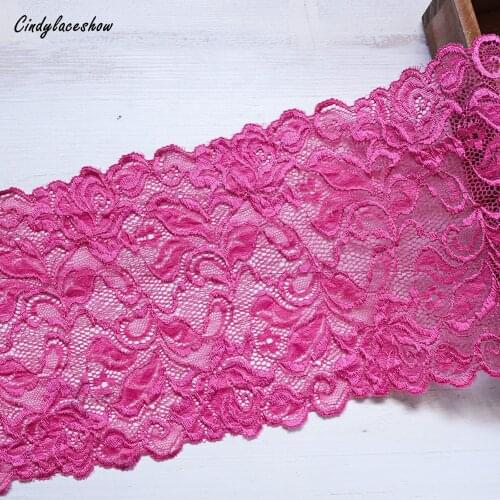 2Yards 15.5cm Wide Bra Elastic Stretch Lace Trim Underwear Clothes Accessories Sewing Lace Applique Trimmings Lace Fabric