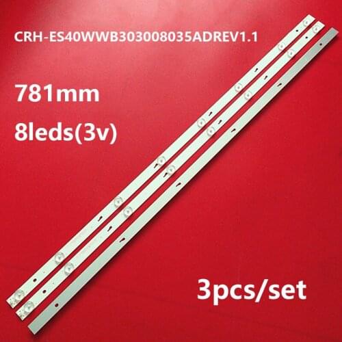 3pcs LED bar For Thomson T40D16SF-01B 40L1600C 40L2600C TH-40D400C JL.D40081330-020DS-M CRH-ES40WWB303008035ADREV1.1