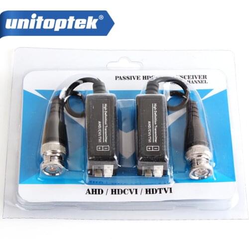 5Pairs High Definition 720P/1080P AHD HDCVI HDTVI BNC To UTP Cat5/5e/6 Video Balun Passive Transceivers Adapter Transmitter 300m