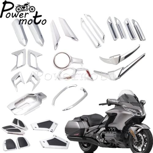 ABS Plastic Front/Rear Motorcycle Bodywork Fairing Windscreen Accent Trim Cover Decorative For Honda Goldwing GL1800 2018-2021