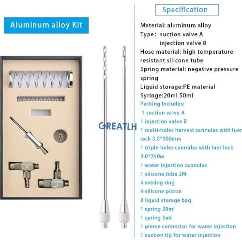Fat Aspirator Fat Injector Injection Sterile Transplantation Kit Liposuction Cosmetic Instruments