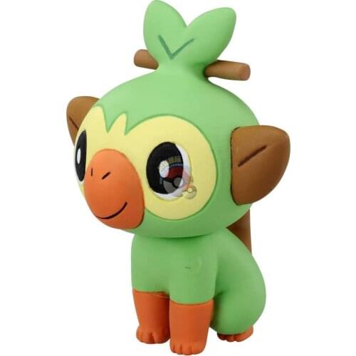 TAKARA TOMY Pokemon Action Figure Genuine Gacha Model MS-03 Grookey Rare Out-of-print Decoration Toy