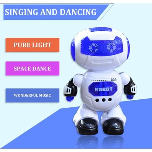 Toys for Children Dance and Music Robot Action Childrens Electric Toys Hyun Dance Robot Rotating Light Music
