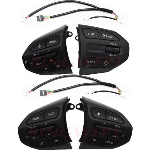 Steering Wheel Button For KIA K2 RIO 2017 2018 RIO X LINE Buttons Bluetooth Phone Cruise Control Volume Switch