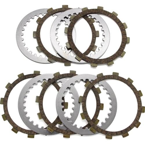 Motorcycle Clutch Friction Disc Plate Kit For Yamaha SRV250 Renaissa XV125S XV240 XV250 Virago Route V-Star XVS125 XVS250