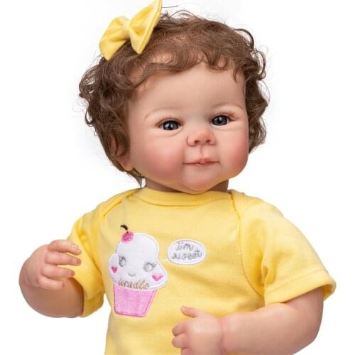 NPK 48CM Julieta Reborn Baby Newborn Girl Doll Hand-made Doll with 3D Skin Tone Visable Veins Collectible Artdoll