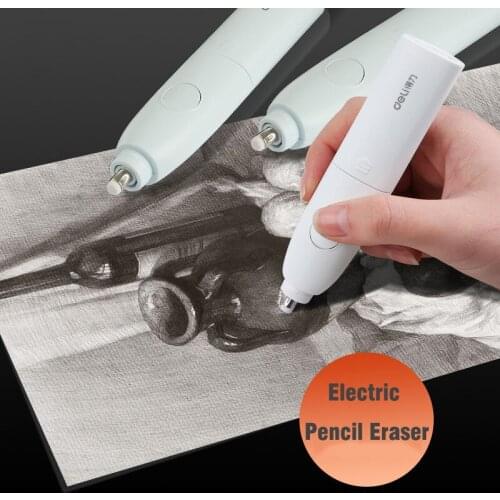 DELI Electric Eraser Rubber Set for Pencil Professional Sketch Fine Art High Light Drawing Portrait Eraser Stationery Supplies
