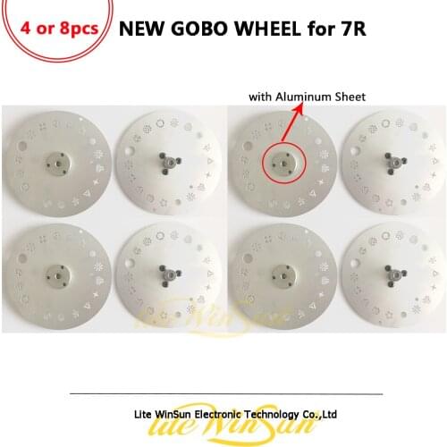 Litewinsune 4/8PCS FREE SHIP Easy Replace Whole Set Gobo Wheel for Beam R7 Moving Head Stage Lighting Parts
