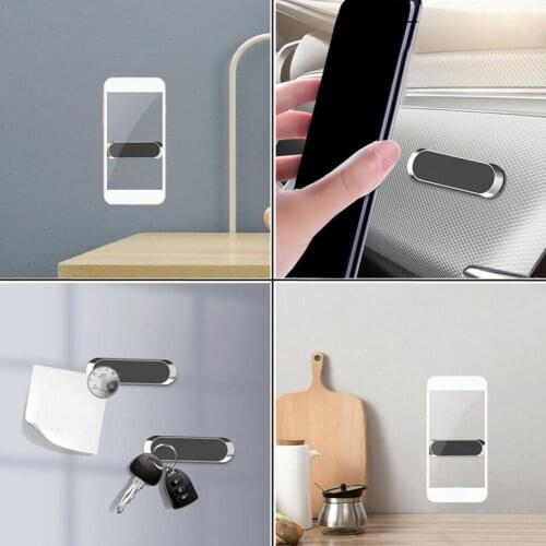 Mini Magnetic Car Phone Holder Metal Plate Magnet Cell Mount Smartphone Samsung In Stand Mobile Car XS Xiaomi For iPhone P5K9
