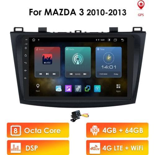 2 Din Android Car Stereo Video Multimidia for Mazda 3 2010 - 2013 Maxx Axela Auto Car GPS Navigation Stereo Player USB Wifi