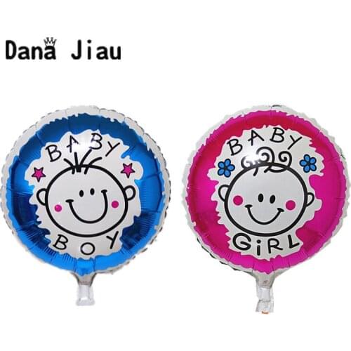 18 Inch boy girl baby shower happy birthday decoration sweet 100days party Balloons holiday Aluminum Inflatable Foil Ball